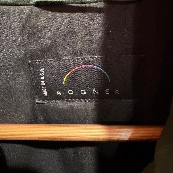 Vintage 90s Bogner Expedition Ski Snowboard Jacket Green Embroidered Men's 42 - Picture 5 of 15